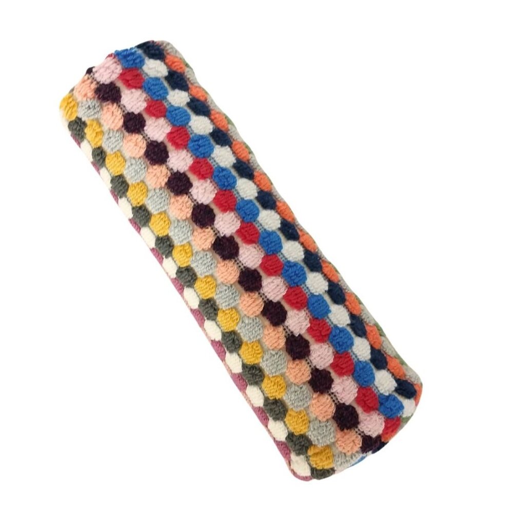 2 Rainbow Pom Pom Turkish Cotton Kitchen Towels - Picture 2 of 9